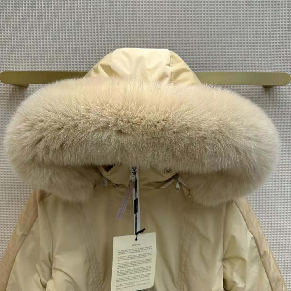 ÁO Fendi Women Ski Jacket in White Nylon