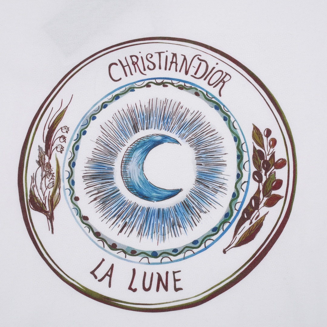 ÁO CHRISTIAN DIOR print cotton jersey T-shirt