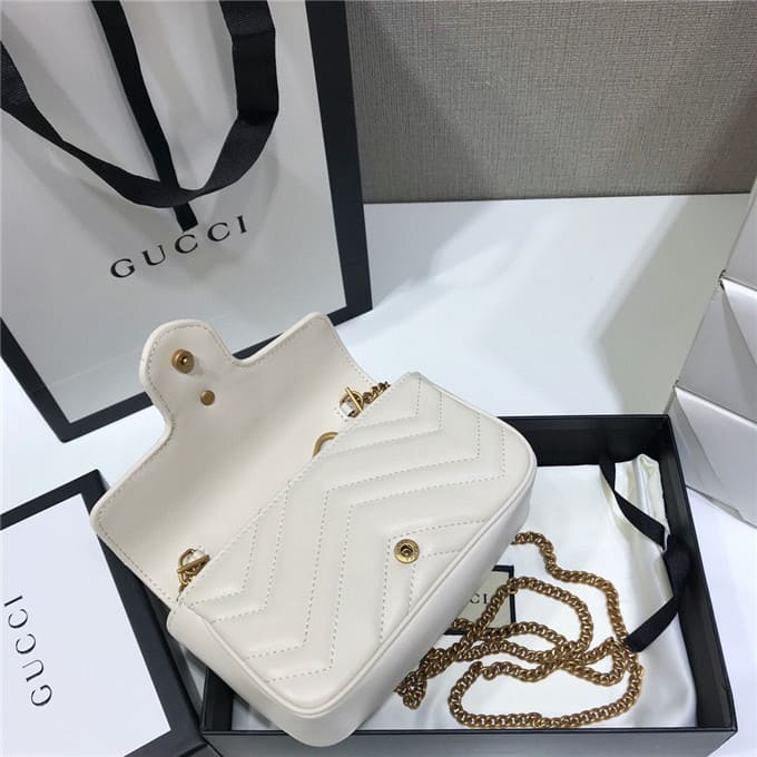 TÚI Gucci GG marmont super mini bag white Top Quality