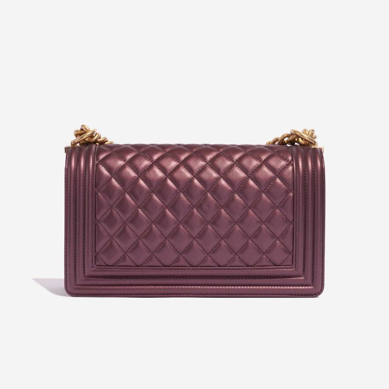 TÚI Chanel Boy Medium Calf Metallic Rose Gold