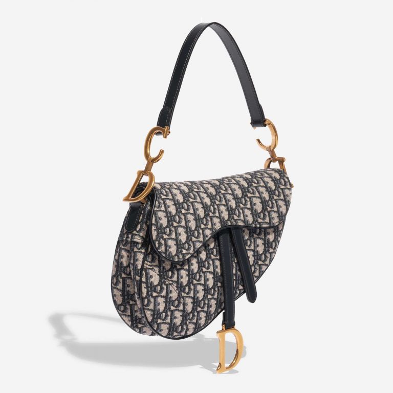 TÚI Dior Saddle Medium Oblique Jacquard Blue