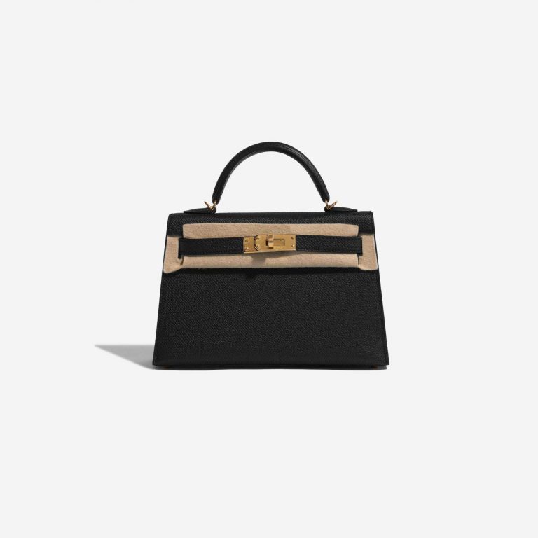 TÚI Hermès Kelly Mini Epsom Black Gold Buckle khóa vàng
