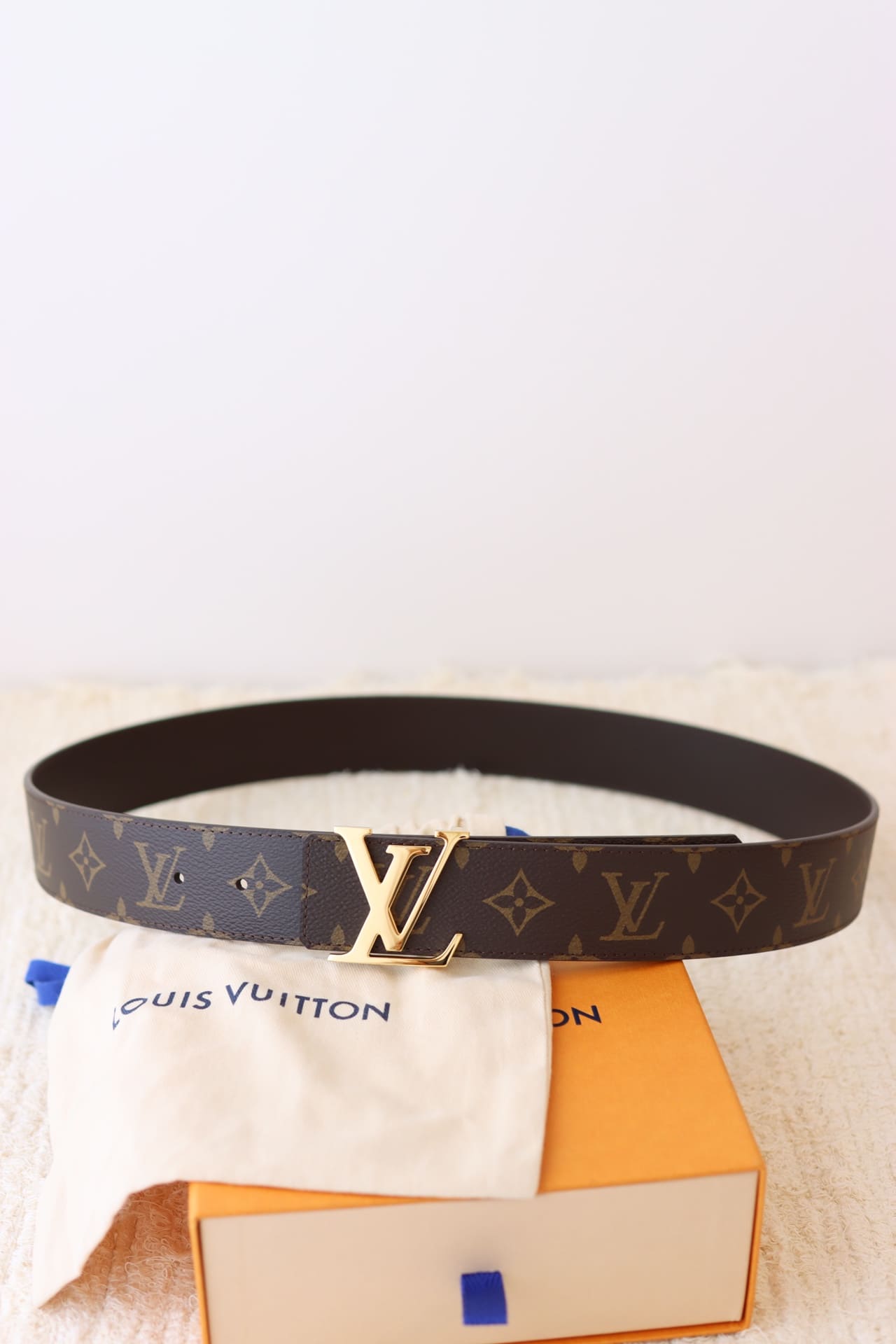 DÂY LƯNG LOUIS VUITTON LV BROWN MONOGRAM Khóa vàng
