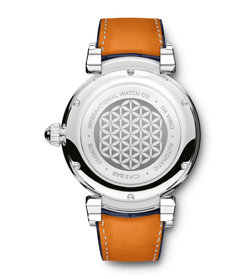 Đồng hồ IWC Stainless Steel Da Vinci Automatic Watch mặt số màu dương