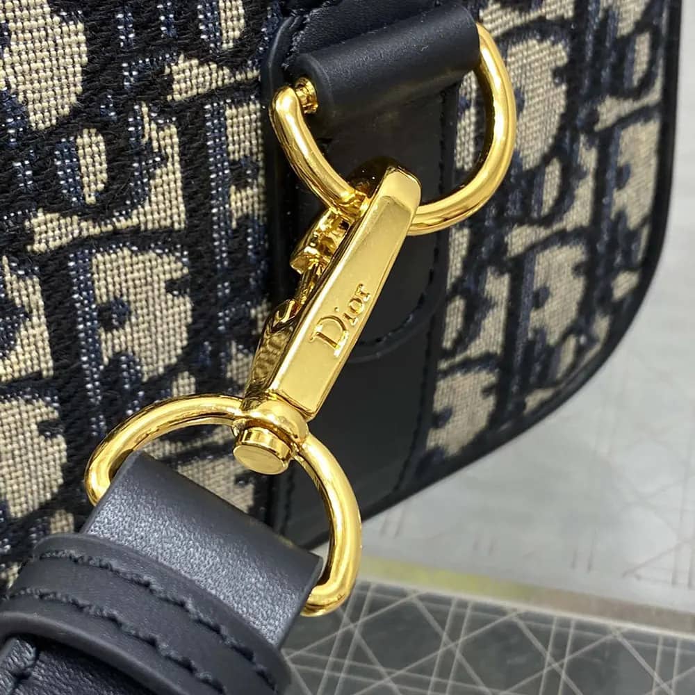 TÚI Dior Women Nano Dior Groove 17 màu xanh Dior Oblique Jacquard