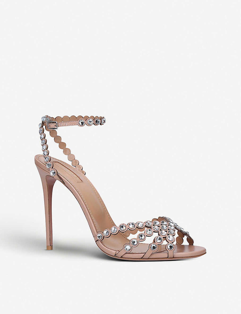 GIÀY AQUAZZURA Deneuve suede heeled pumps