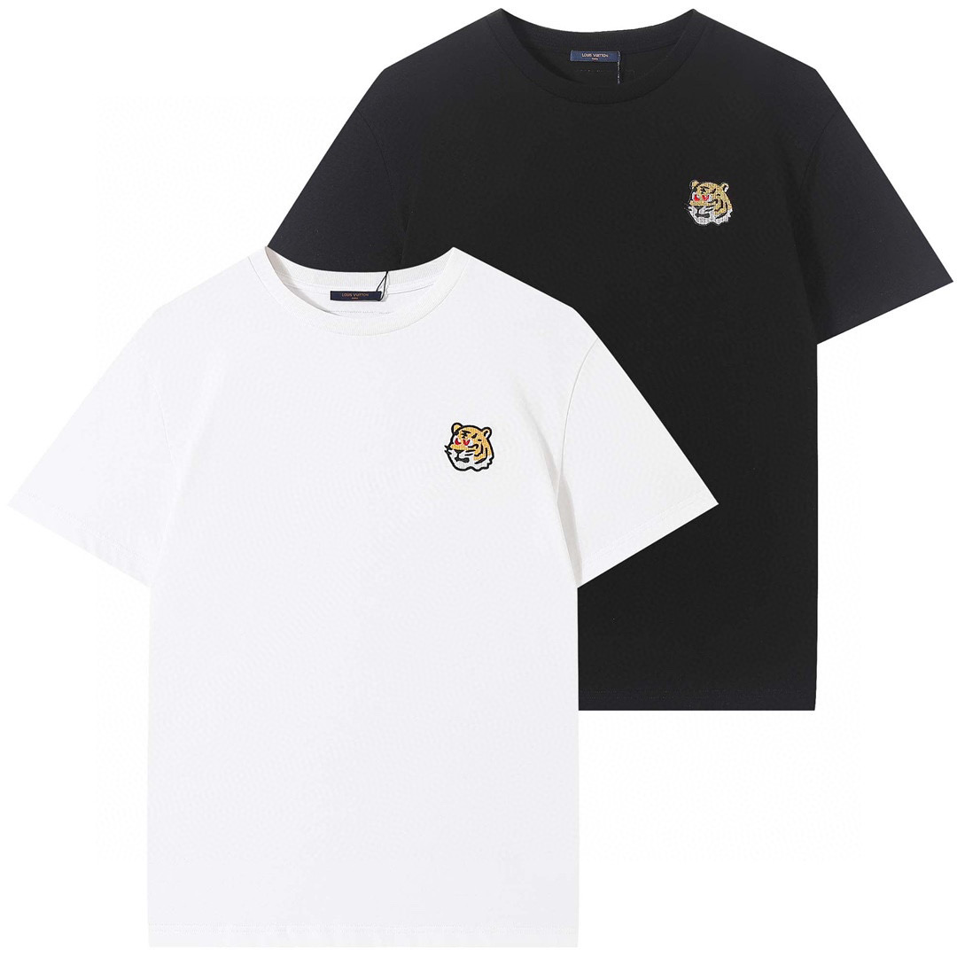 Louis Vuitton Embroidery Tiger Print T-Shirt