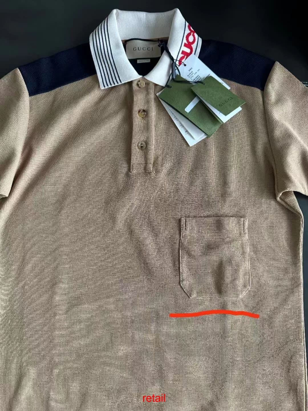 ÁO GUCCI GG POLO SHIRT MÀU NÂU UNISEX