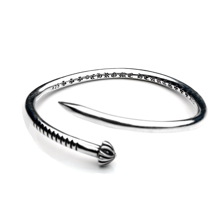 Vòng tay bạc Italia 925 CHROME HEART ĐINH