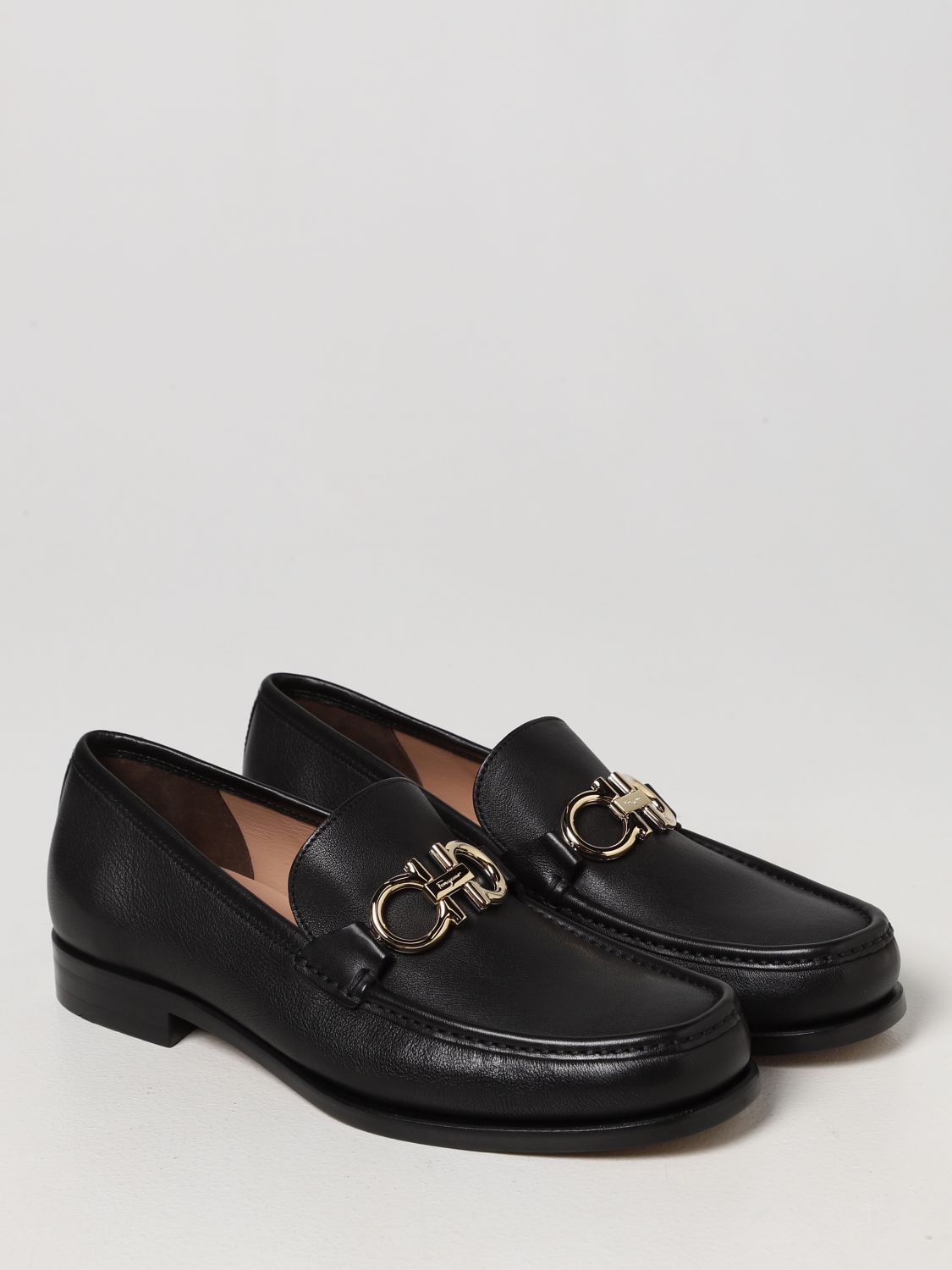 GIÀY SALVATORE FERRAGAMO Rolo leather loafers