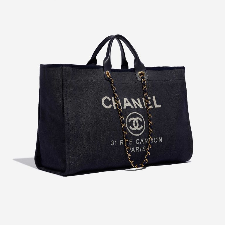 TÚI Chanel Deauville Maxi Denim Blue