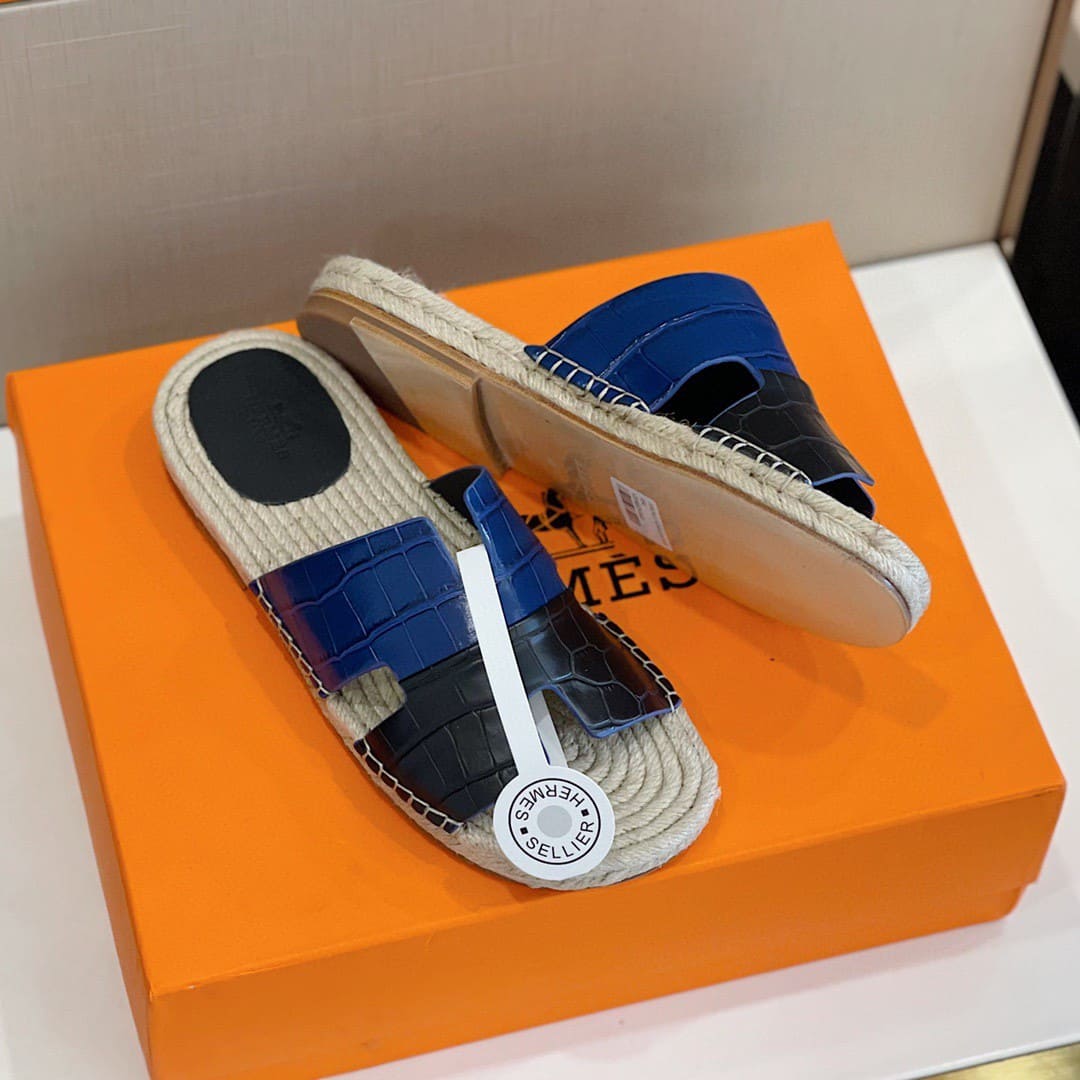 DÉP HERMES IZMIR ESPADRILLES H SANDAL AAA