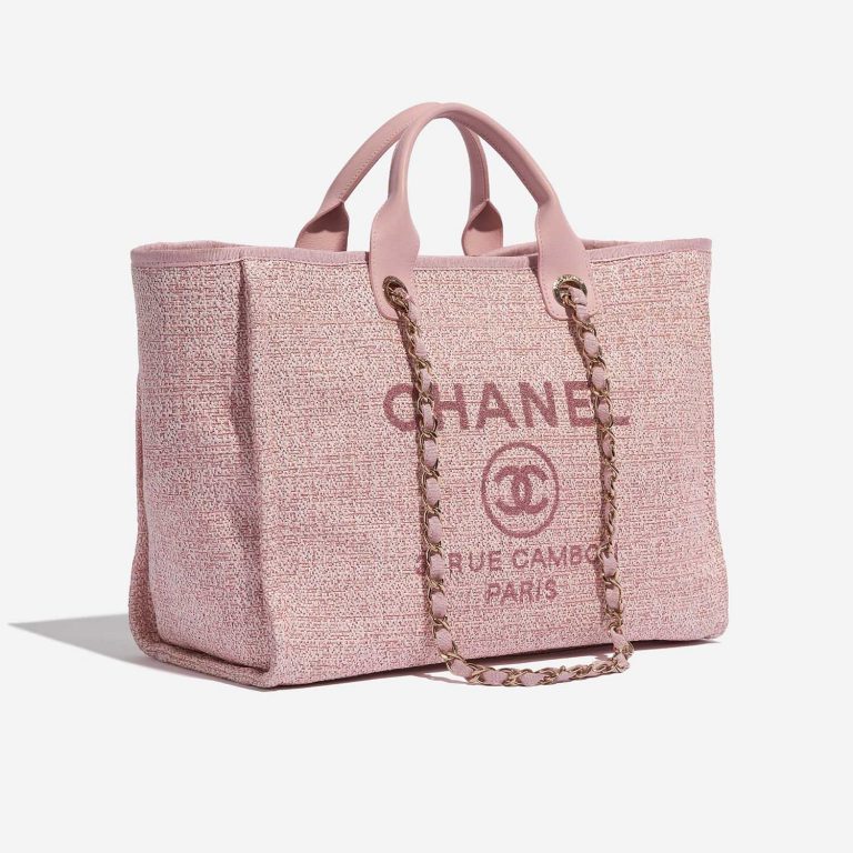 TÚI Chanel Deauville Medium Tweed Pink