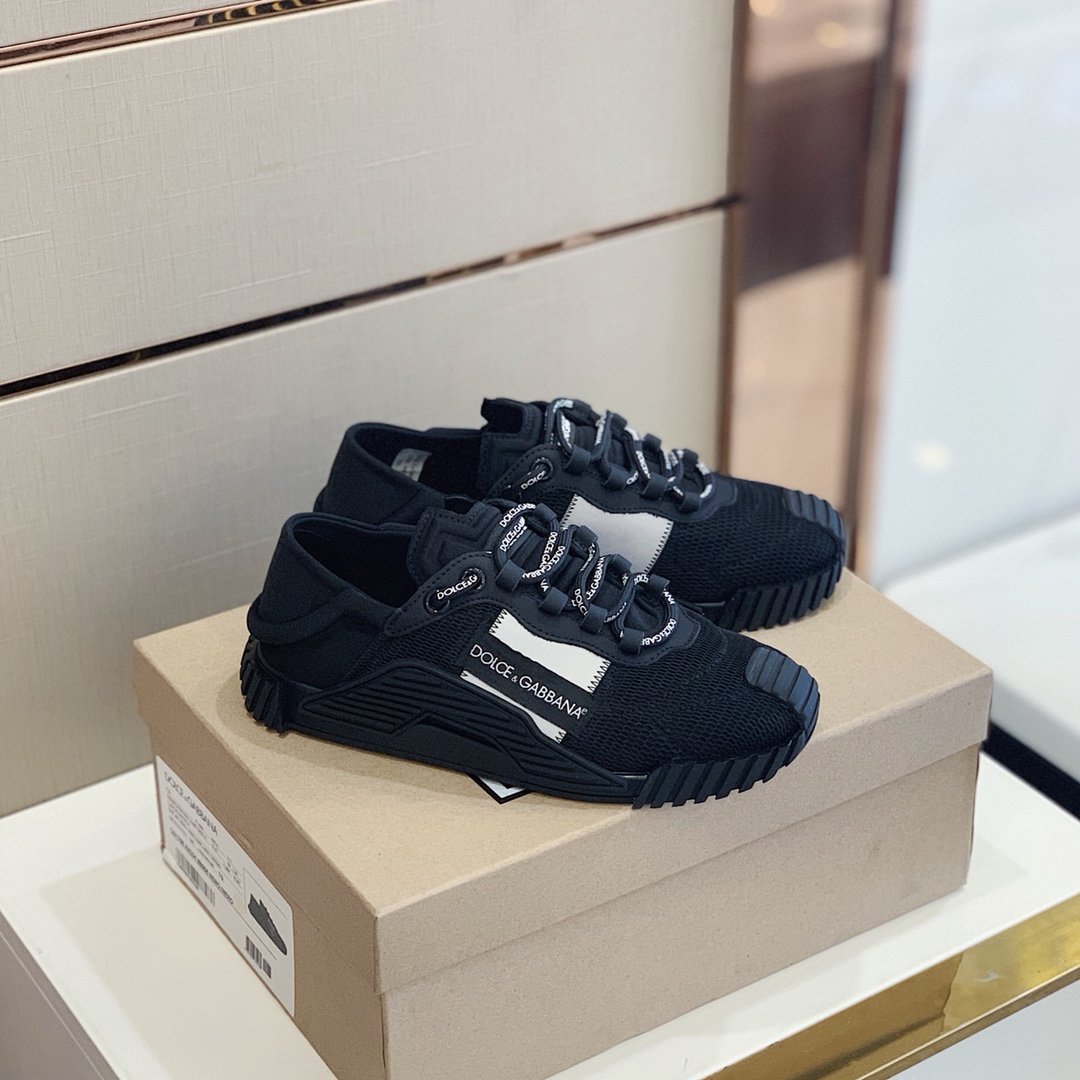 GIÀY DOLCE & GABBANA BLACK SNEAKERS