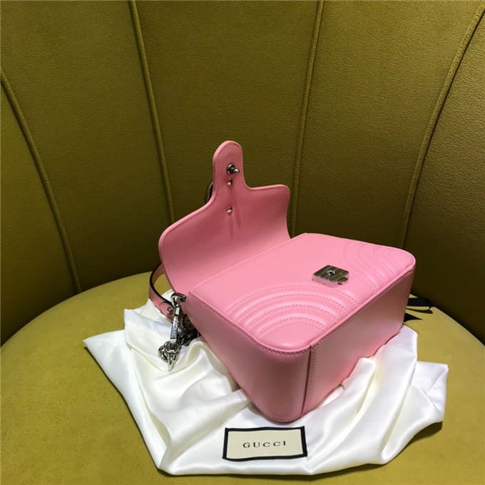 TÚI Gucci GG marmont mini top handle bag pink Top Quality