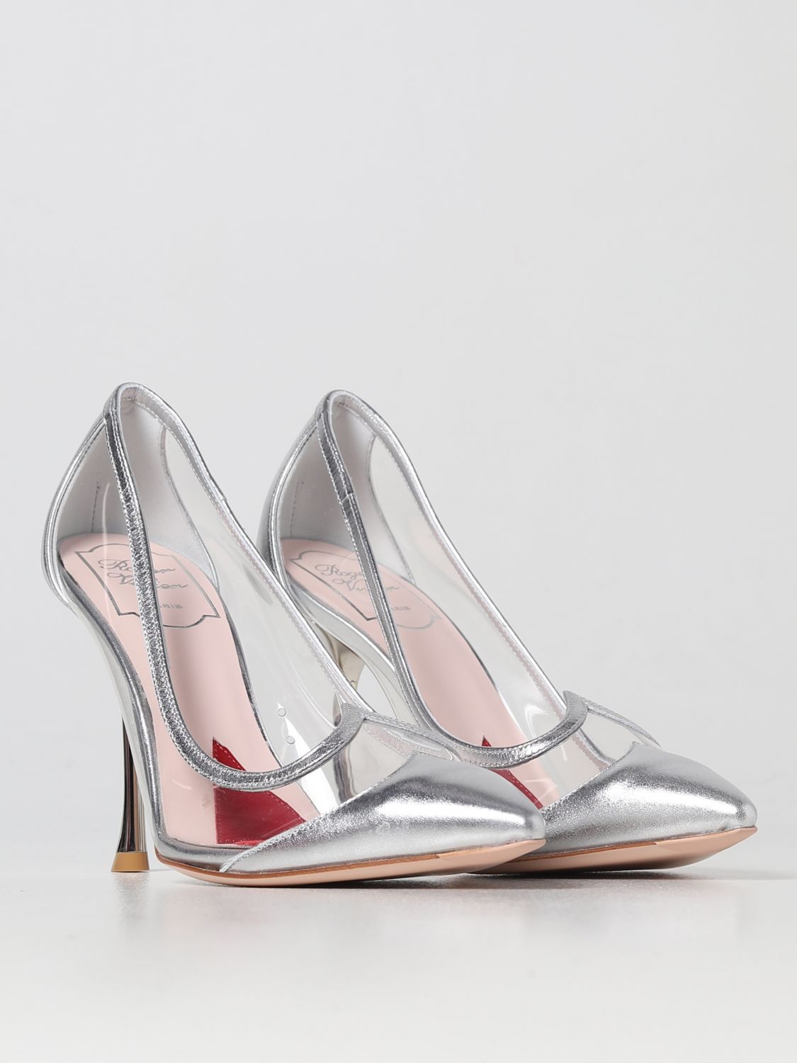 GIÀY ROGER VIVIER Silver pumps shoes
