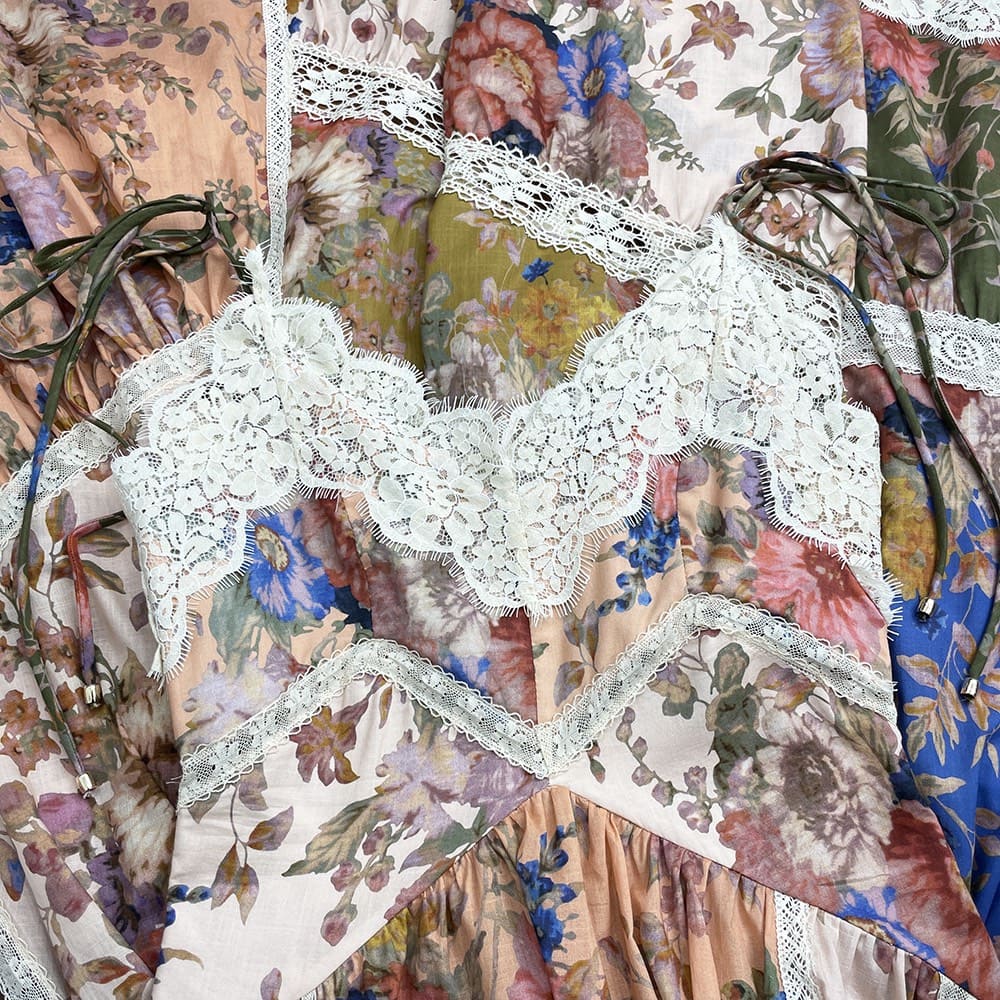 VÁY ZIMMERMANN Flower Vintage Dress High Classy