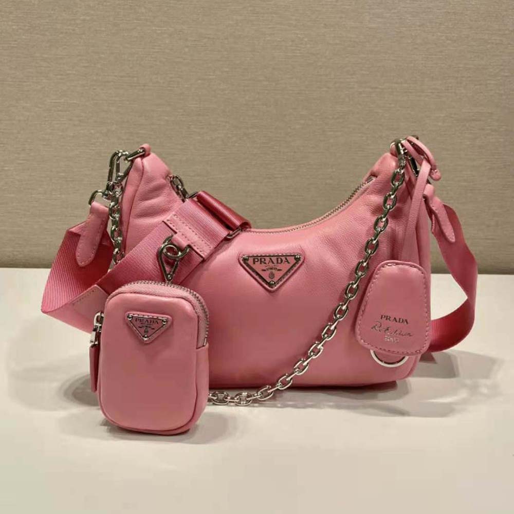 TÚI Prada Women Padded Nappa-Leather Prada Re-Edition 2005 Shoulder Bag-Pink