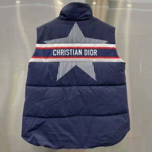 ÁO Dior Women Dioralps Sleeveless Down Jacket-Blue