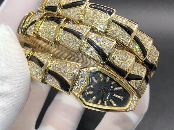 Đồng hồ BVLGARI Serpenti 26mm Viper vàng vàng 18K