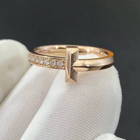 NHẪN TIFFANY & Co T1 RING DIAMOND ROSE GOLD 18K
