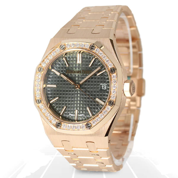 Đồng hồ Ademars Piguet Royal Oak 50TH ANNIVERSARY bản kỉ niệm mặt số màu xám