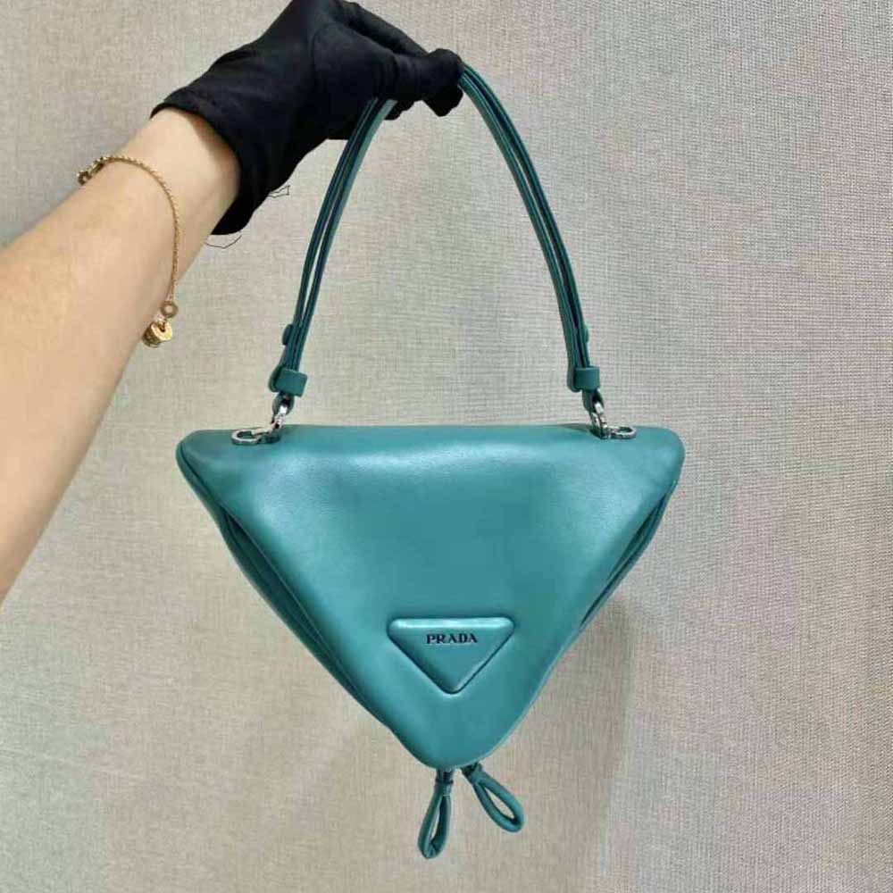 TÚI Prada Padded Nappa Leather Handbag-Lime