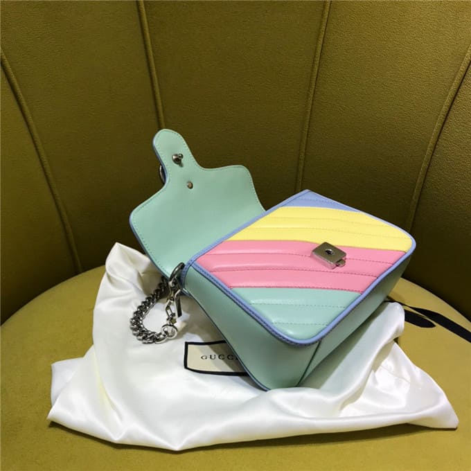 TÚI Gucci GG marmont mini top handle bag multicolor Top Quality