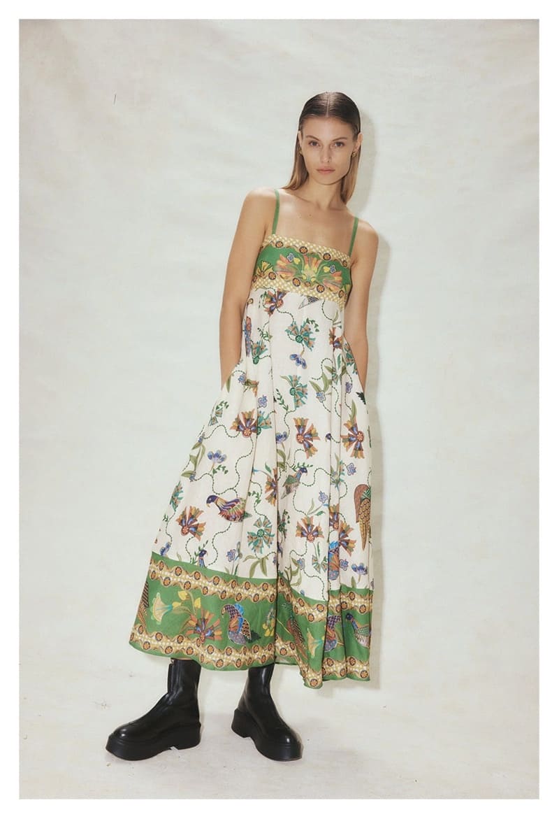 VÁY ALE'MAIS Flower Vintage Dress High Classy