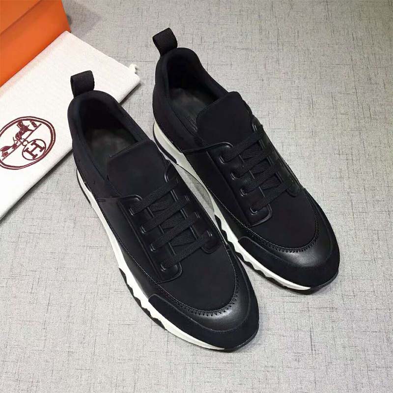 GIÀY Hermes Shoes Stadium Sneaker-White SS2022
