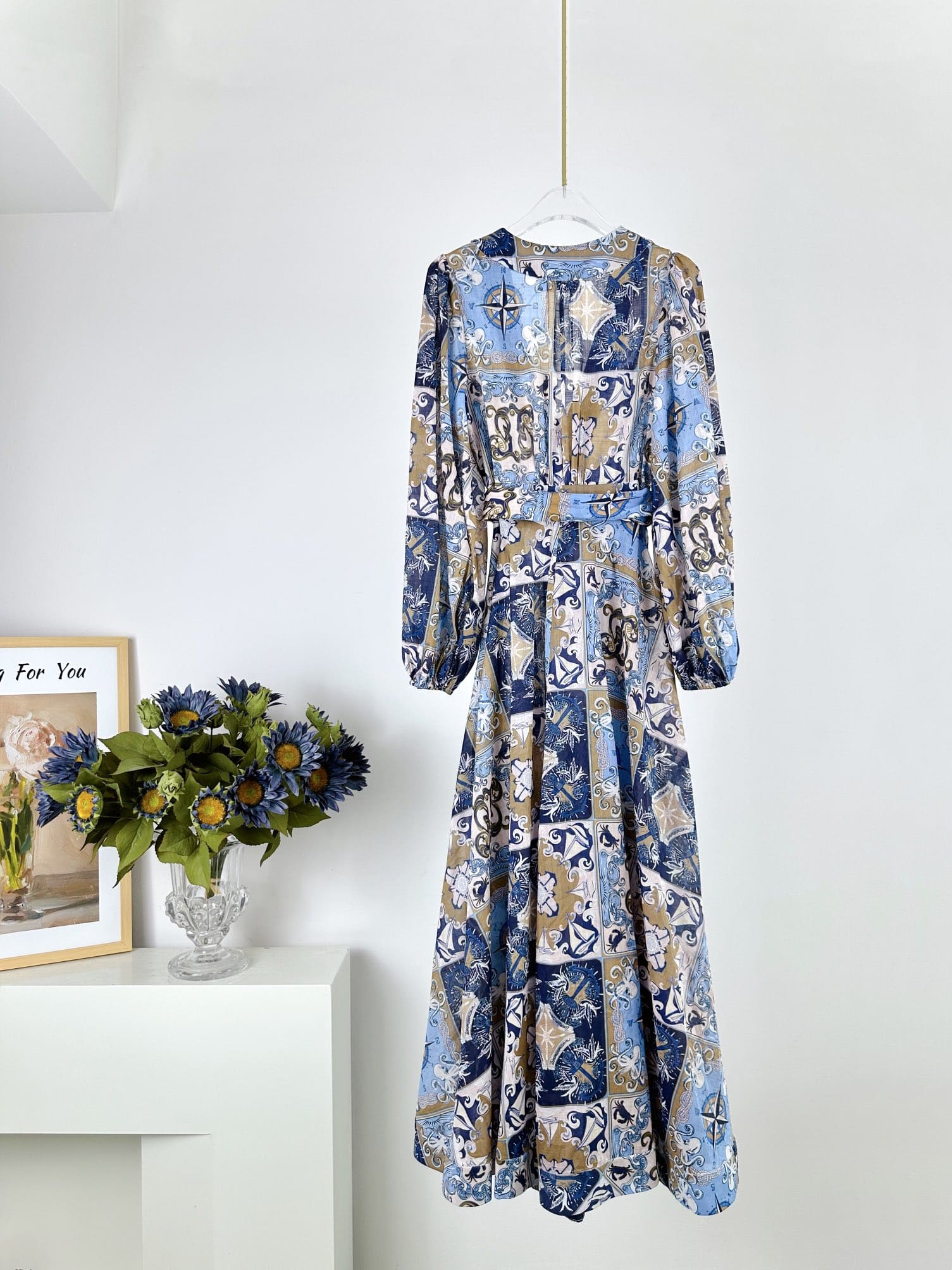 VÁY ZIMMERMANN Vintage Mediterranean Long Sleeve Long Dress High Classy