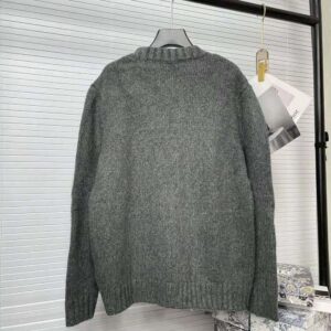 ÁO Prada Women Sequin Embellished Wool Cardigan-Silver