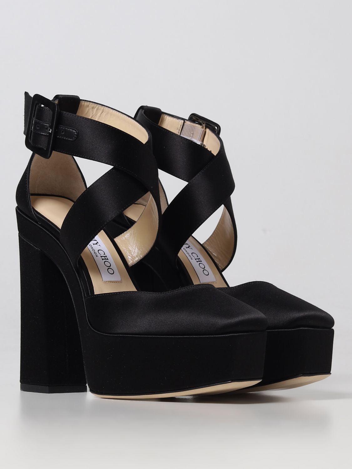 GIÀY JIMMY CHOO Black heeled high shoes