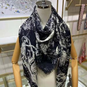 KHĂN Dior Women Toile DE Jouy Reverse Square Scarf Silk Twill-Black