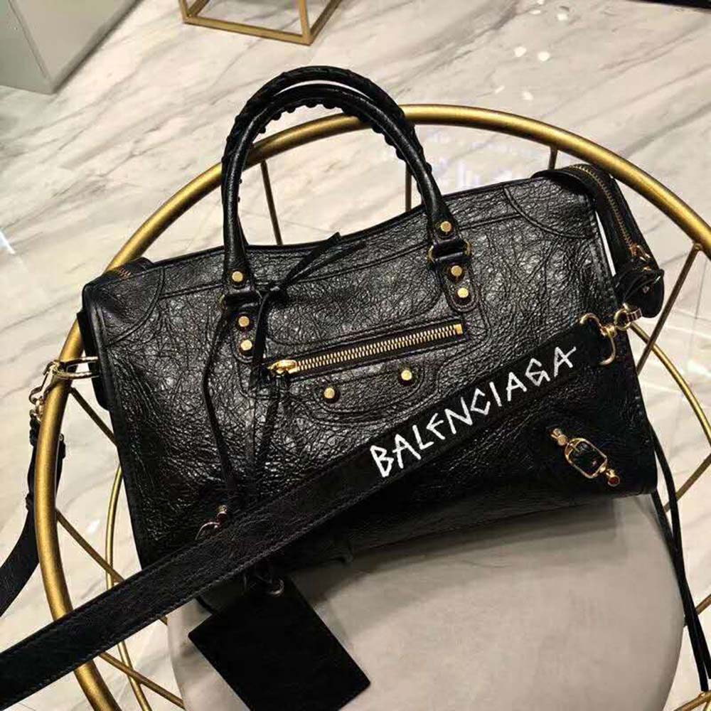 TÚI Balenciaga Women Classic Gold City S-Black