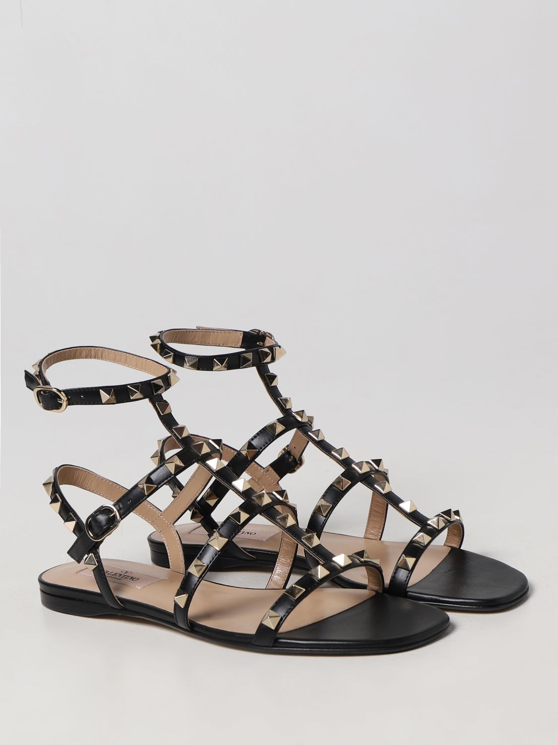 GIÀY VALENTINO GARAVANI Black Flats sandals