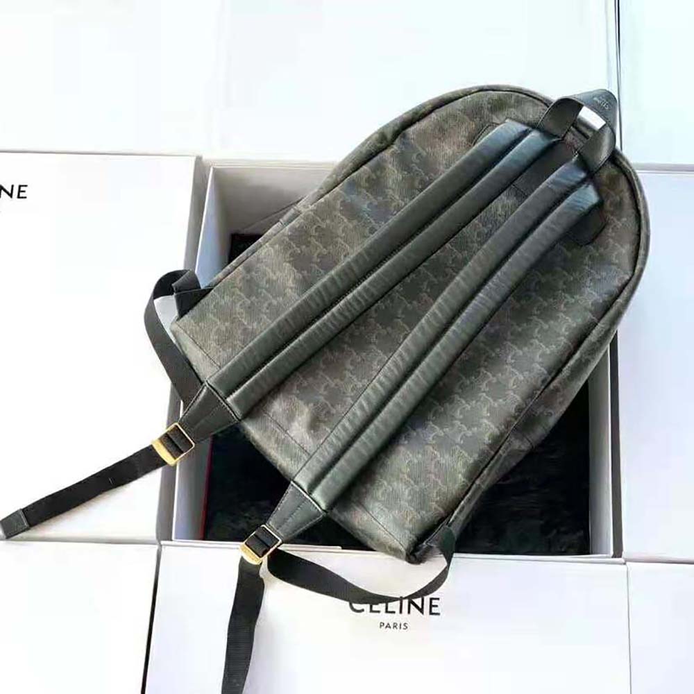 BALO Celine Medium Backpack in Triomphe Canvas and Calfskin