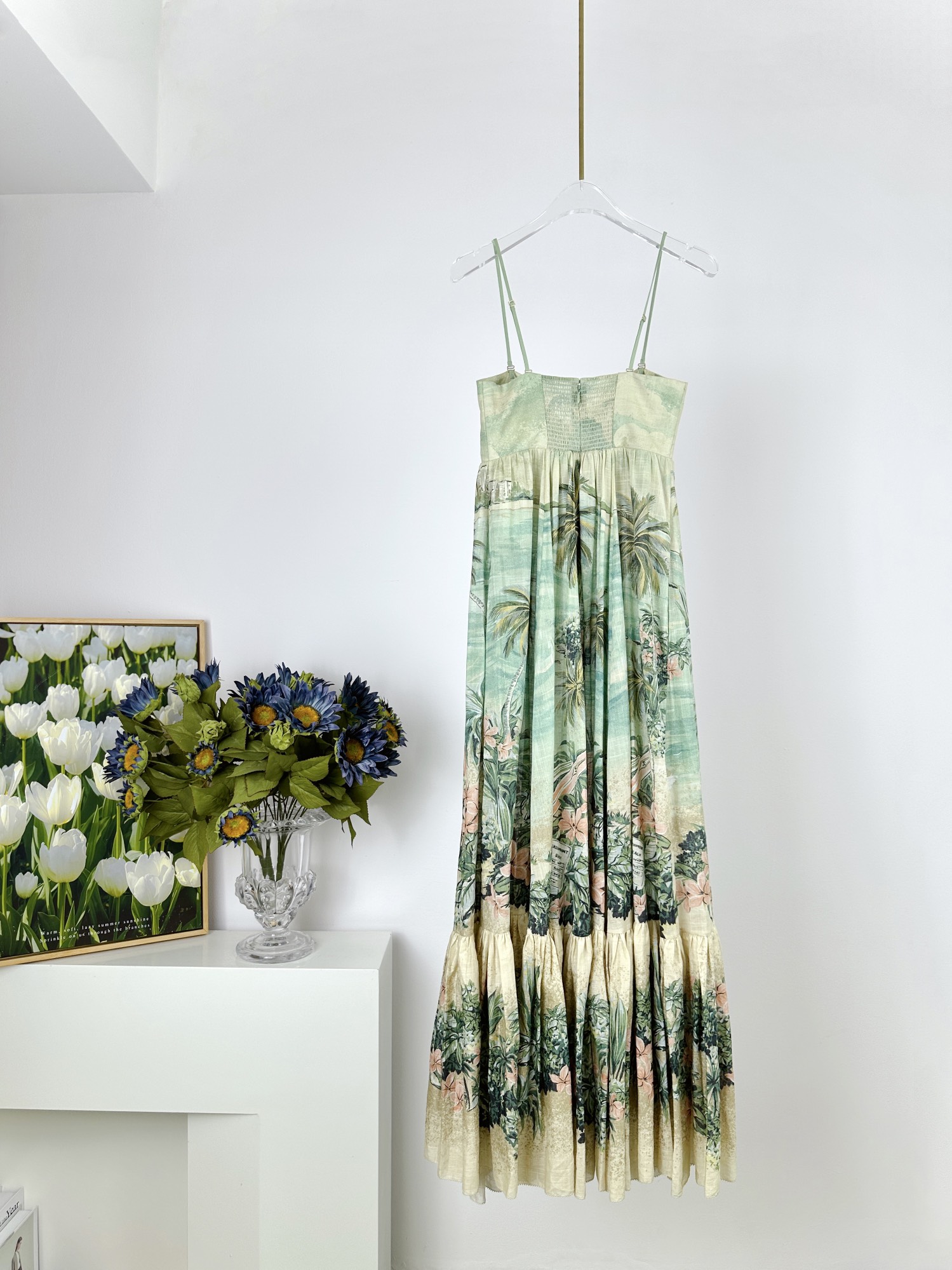 VÁY ZIMMERMANN Flower Palms Beach Vintage Dress