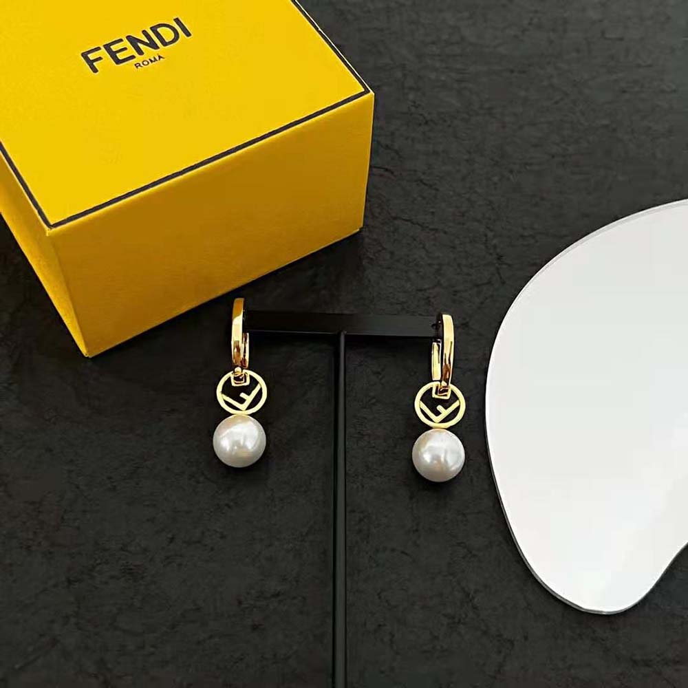 BÔNG TAI Fendi Women F Is Fendi Earrings Gold-Colored Earrings