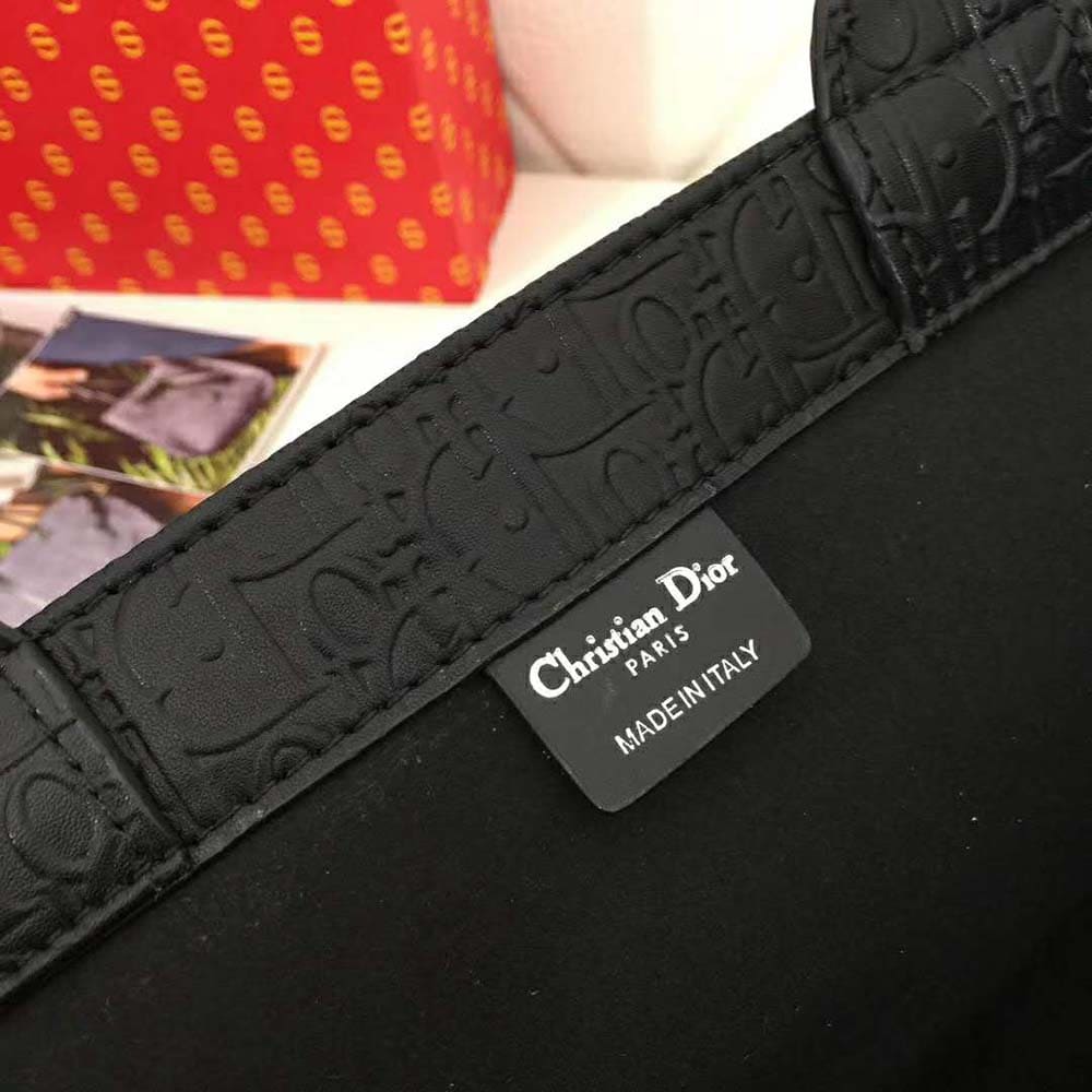 TÚI Dior Women Book Tote Dior Oblique Bag-Black