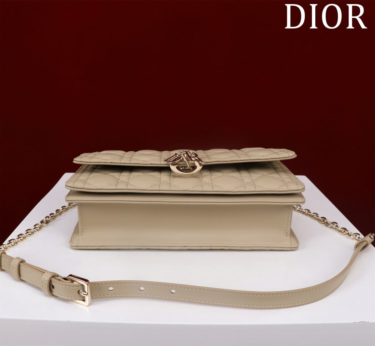 TÚI CHRISTIAN DIOR Mini Miss Dior Bag Cream Cannage Lambskin