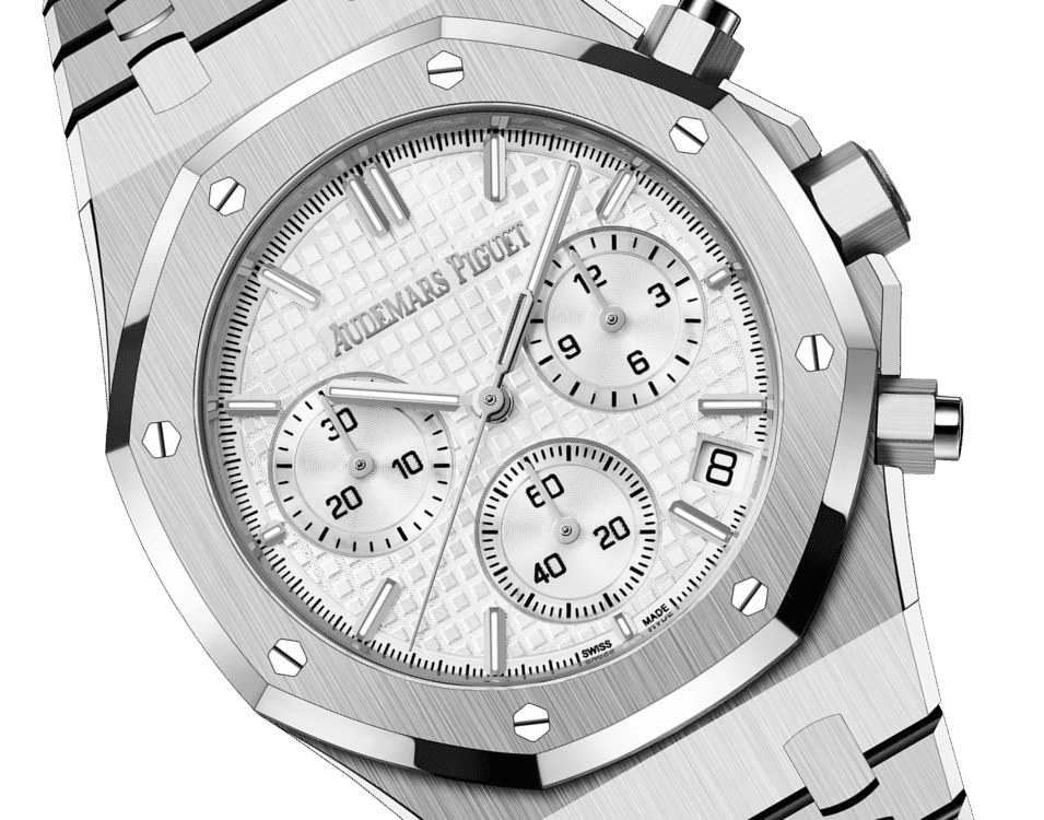 Đồng hồ Audemars Piguet Royal Oak Chronograph Gold mặt số màu trắng