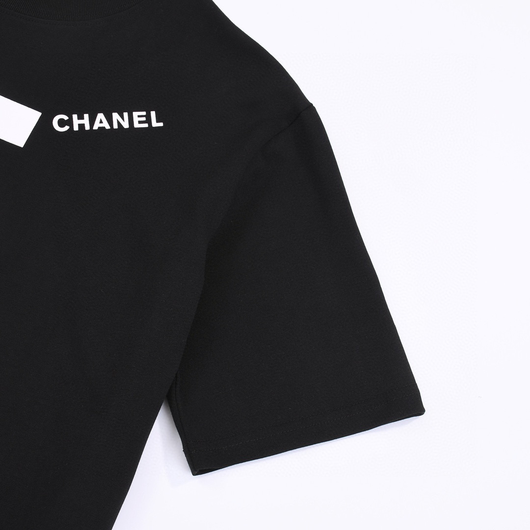 ÁO CHANEL NO5 print cotton jersey T-shirt