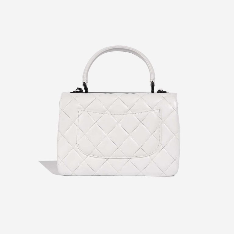 TÚI Chanel Handle Small Lamb White