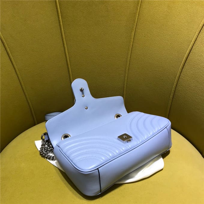 TÚI Gucci GG marmont small shoulder bag blue Top Quality
