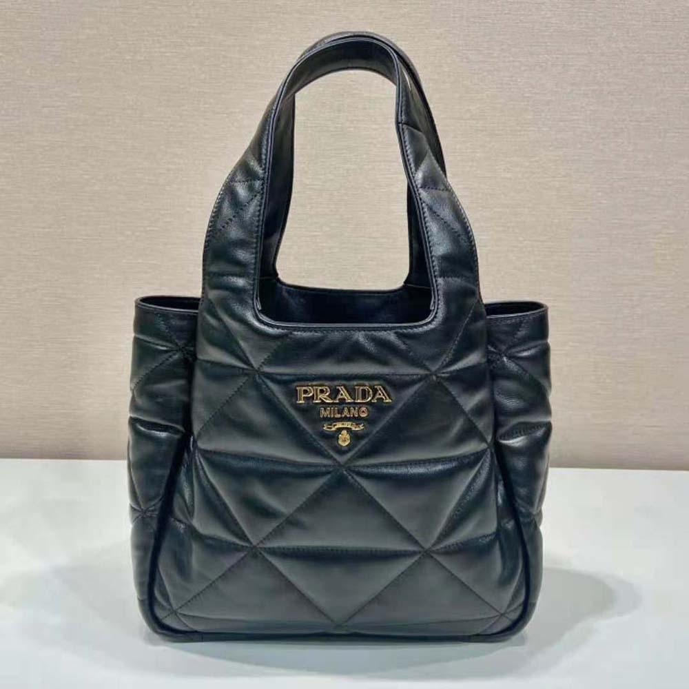 TÚI Prada Medium Nappa-Leather Tote Bag with Topstitching