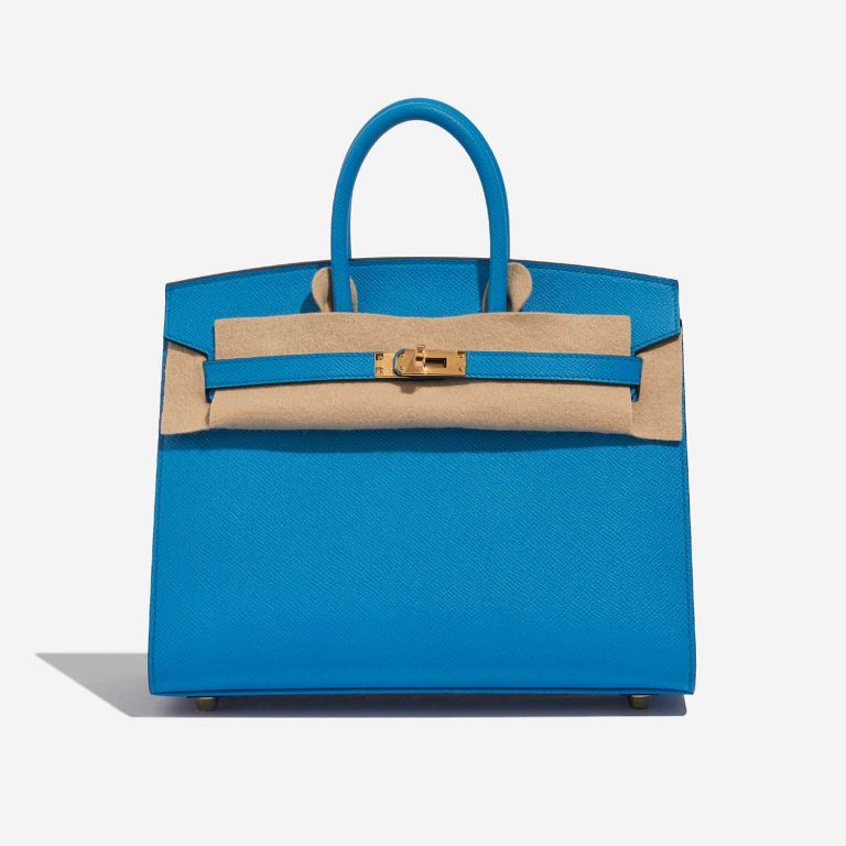 TÚI Hermès Birkin 25 Epsom Blue Frida Gold Buckle khóa vàng