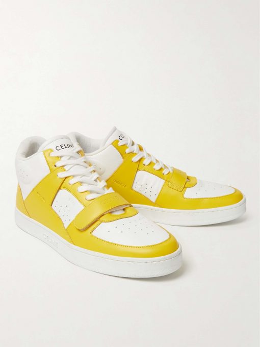 GIÀY CELINE HIGH TOP SNEAKER WHITE YELLOW