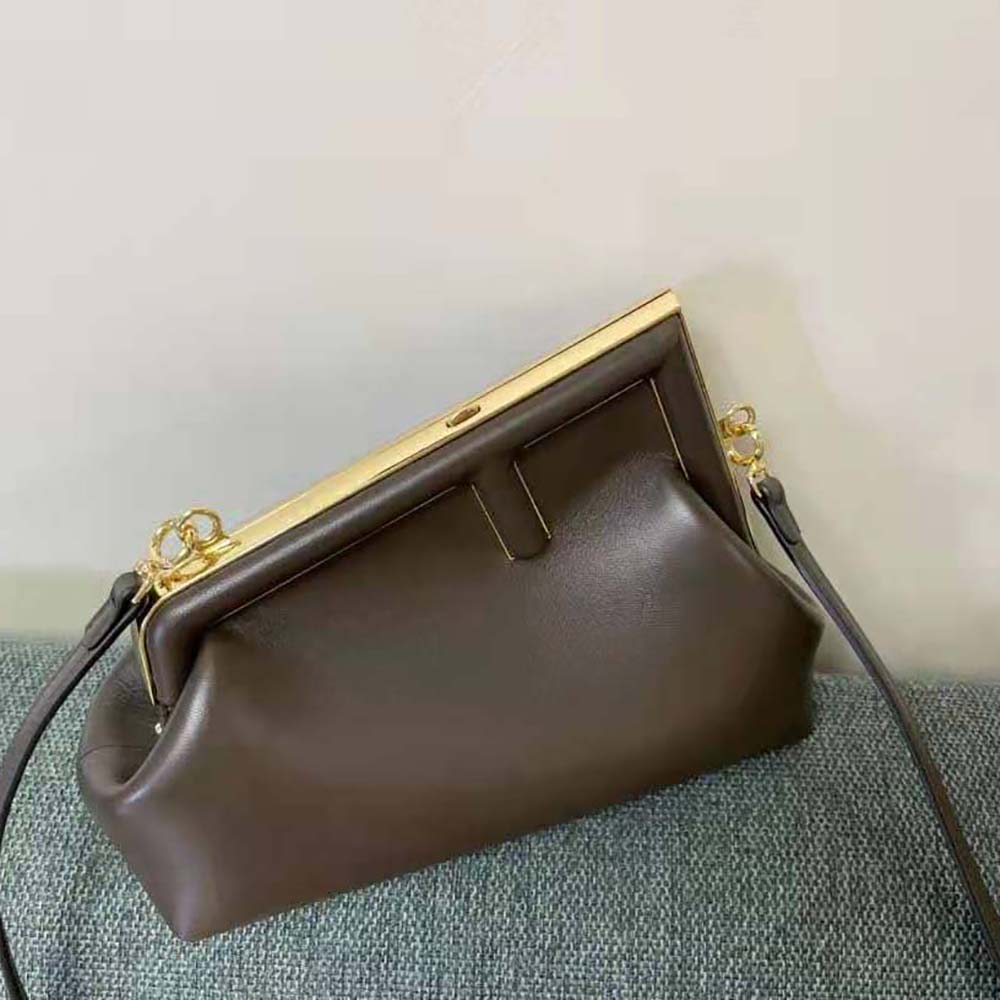 TÚI Fendi Women First Small Dark Green Leather Bag