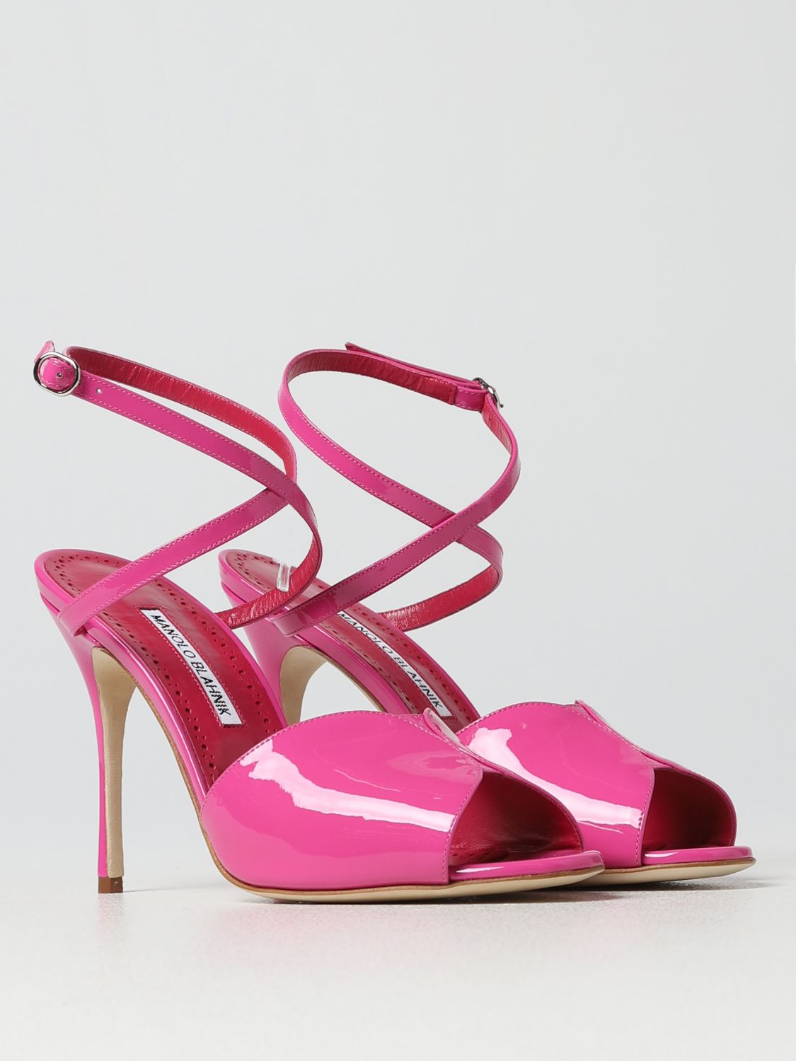GIÀY MANOLO BLAHNIK Pink Heeled sandals shoes